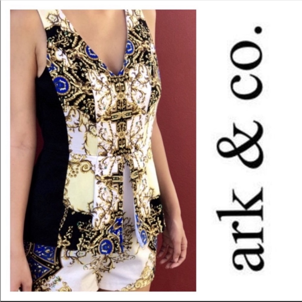 Ark & Co. Women’s Baroque Print Romper